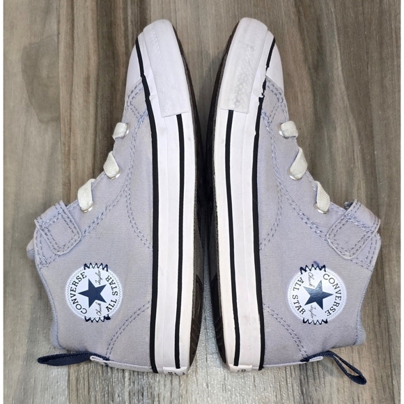 Converse Grey Canvas High Tops, Size 10 - Picture 6 of 11